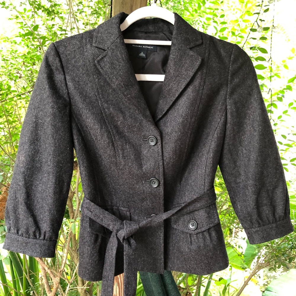Banana Republic grey career blazer